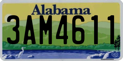AL license plate 3AM4611