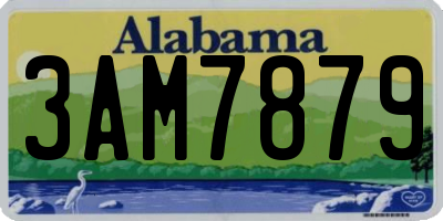 AL license plate 3AM7879