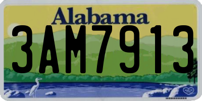AL license plate 3AM7913