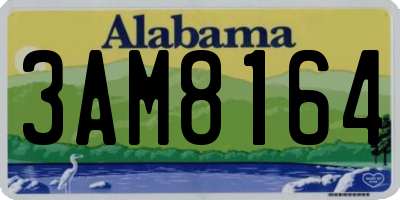 AL license plate 3AM8164