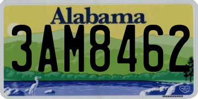 AL license plate 3AM8462