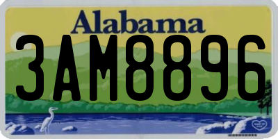 AL license plate 3AM8896