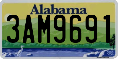 AL license plate 3AM9691