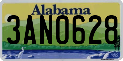 AL license plate 3AN0628