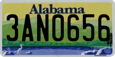 AL license plate 3AN0656