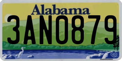 AL license plate 3AN0879