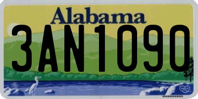AL license plate 3AN1090