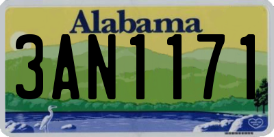 AL license plate 3AN1171