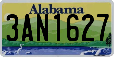AL license plate 3AN1627