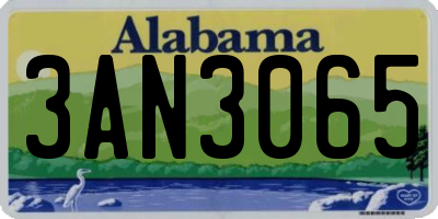 AL license plate 3AN3065