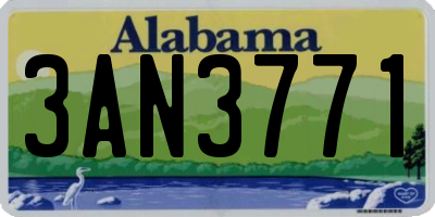 AL license plate 3AN3771