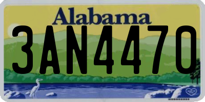 AL license plate 3AN4470