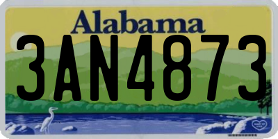 AL license plate 3AN4873