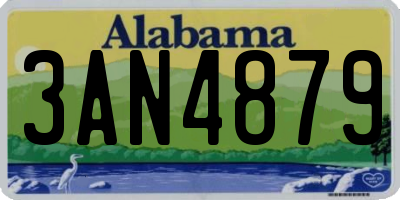 AL license plate 3AN4879
