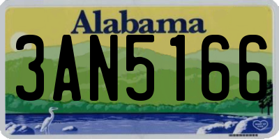 AL license plate 3AN5166