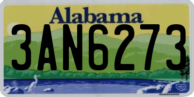 AL license plate 3AN6273