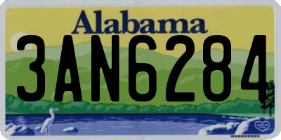 AL license plate 3AN6284