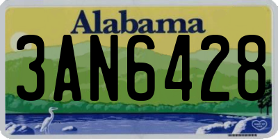 AL license plate 3AN6428
