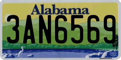 AL license plate 3AN6569