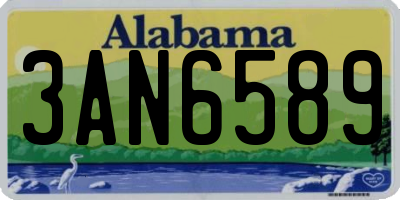 AL license plate 3AN6589