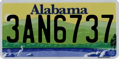 AL license plate 3AN6737