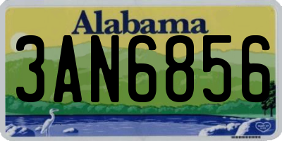 AL license plate 3AN6856
