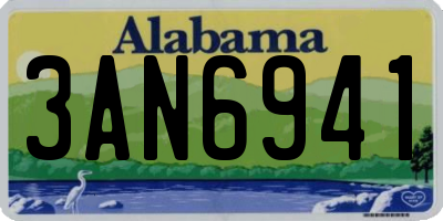 AL license plate 3AN6941