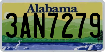 AL license plate 3AN7279