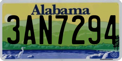 AL license plate 3AN7294