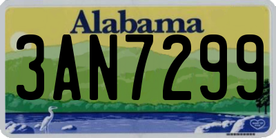 AL license plate 3AN7299