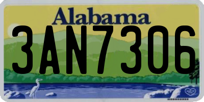 AL license plate 3AN7306