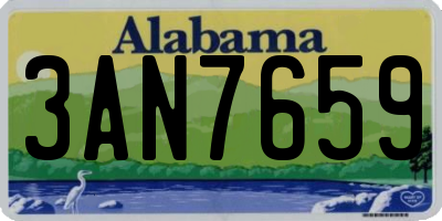 AL license plate 3AN7659