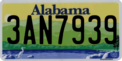 AL license plate 3AN7939