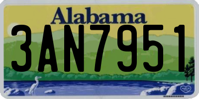 AL license plate 3AN7951