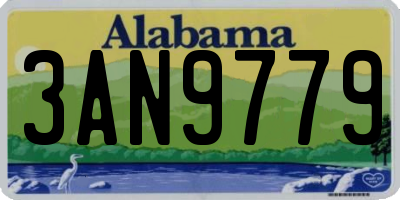AL license plate 3AN9779