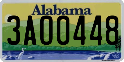 AL license plate 3AO0448