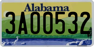 AL license plate 3AO0532