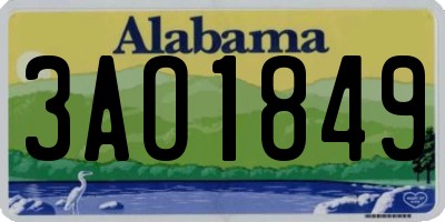 AL license plate 3AO1849