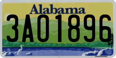 AL license plate 3AO1896