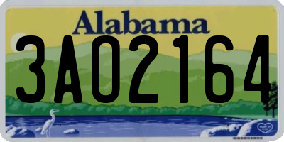 AL license plate 3AO2164