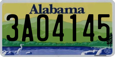 AL license plate 3AO4145