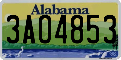 AL license plate 3AO4853