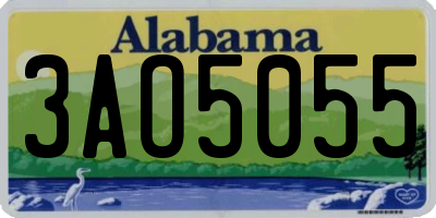 AL license plate 3AO5055