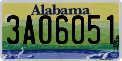 AL license plate 3AO6051