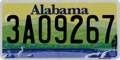 AL license plate 3AO9267