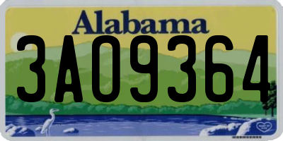 AL license plate 3AO9364