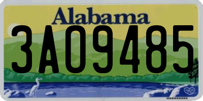 AL license plate 3AO9485