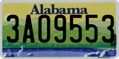 AL license plate 3AO9553