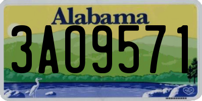 AL license plate 3AO9571