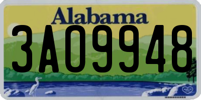 AL license plate 3AO9948